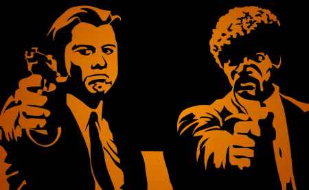 ساموئل ال جکسون و جان تراولتا در پالپ فیکشن