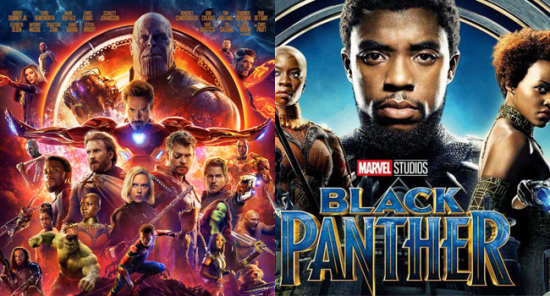 بررسی گیشه جهانی سینما در سال 2018، انتقام‌جویان: جنگ ابدیت و پلنگ سیاه صدرنشین هستند