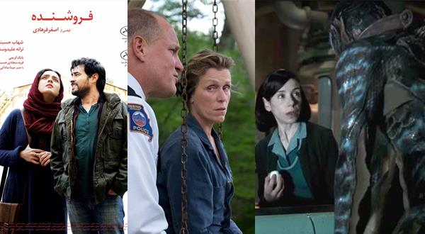 فیلم فروشنده کاندید بفتا 2018 شد، فیلم شکل آب پیشتاز است و سه بیلبورد ... هم چنان از شانس های اصلی